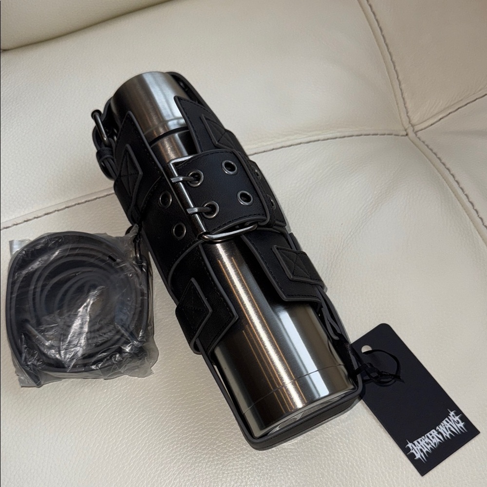 Darker‎ Wavs Distressed Thermos Harness Holder With Buckle Closure